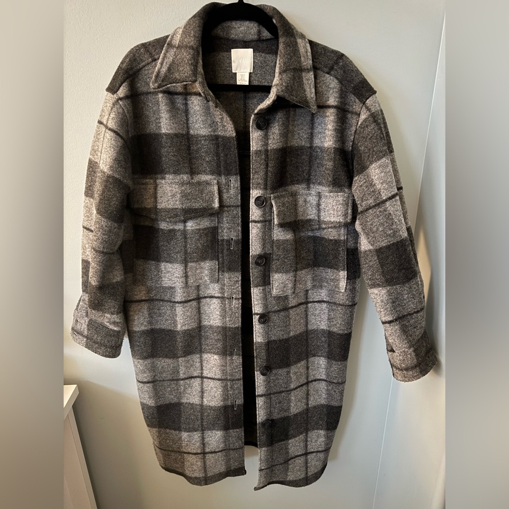 1. H&M Plaid Coat